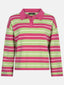 Knitted top Balou | Berry pink/green