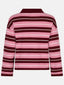 SAMPLE Knitted Top Balou | Burgundy/coral pink