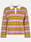 Gestricktes Top Balou | Grün/Rosa