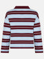 SAMPLE Knitted Top Balou | Light blue/burgundy