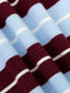 Knitted Top Balou | Light blue/burgundy