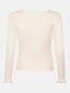 Knitted top Charlotte | Ecru