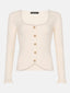 Knitted top Charlotte | Ecru