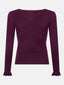 Knitted top Charlotte | Plum