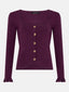 Knitted top Charlotte | Plum