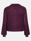 SAMPLE Knitted top Colette | Aubergine