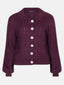 Knitted top Colette | Aubergine
