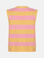 Knitted top Judith | Yellow/pink