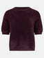 Knitted top Mary | Aubergine