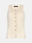 Knitted top Saar | Ecru