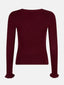Knitted Top Shirley | Burgundy