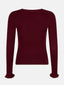 SAMPLE Knitted Top Shirley | Burgundy