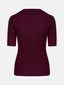 SAMPLE Knitted top Wies | Burgundy