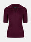 SAMPLE Knitted top Wies | Burgundy