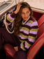 Knitted sweater Aurora | Aubergine