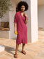 SAMPLE Dress Sienna | Wine red