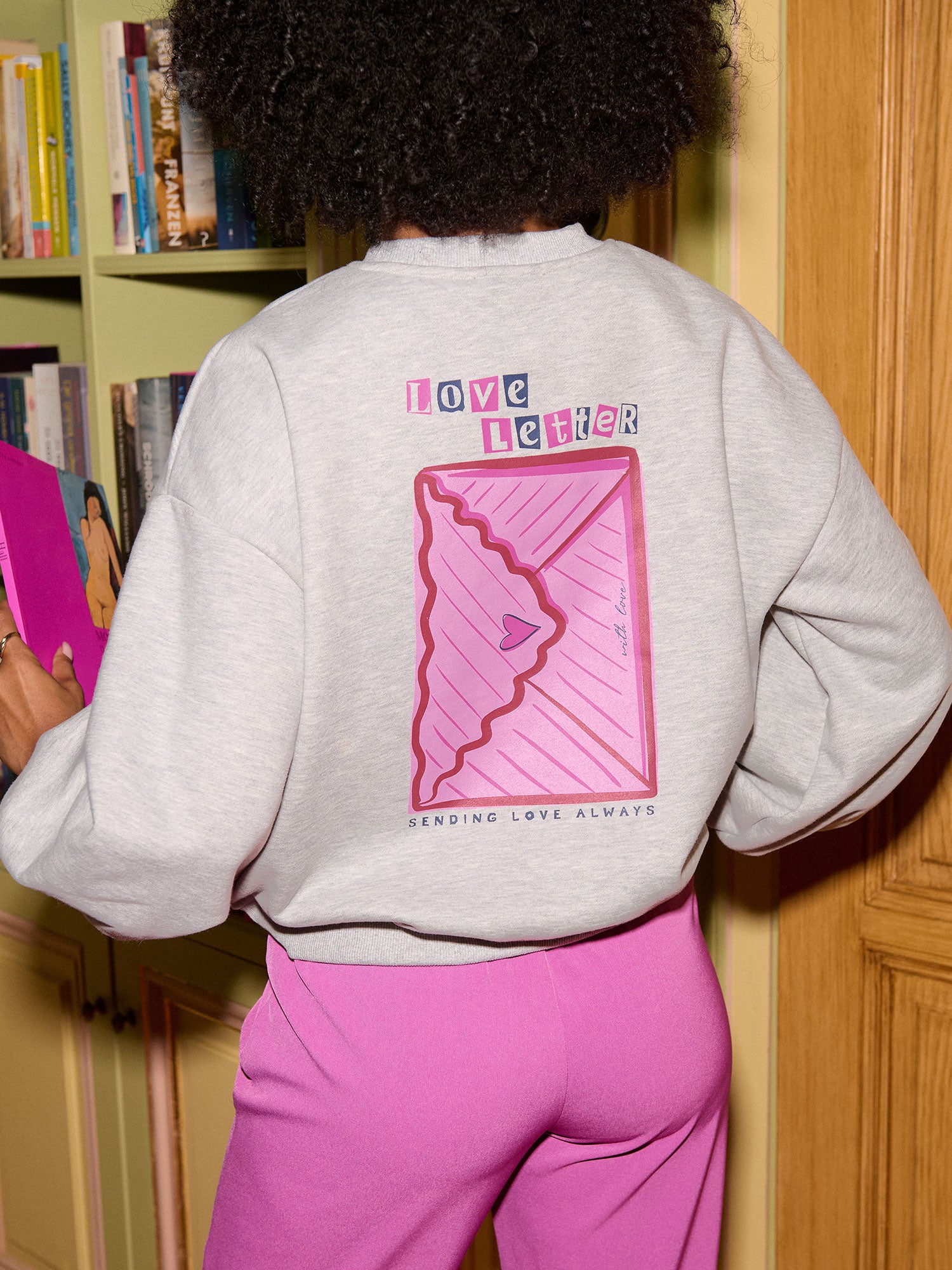 Sweater Love letter | Grey melange – Ydence