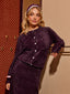 Knitted Cardigan Maaike | Plum