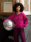 Sweater Get your shine on Fuchsia purple