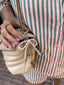Charm Pearl Bow | White
