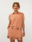Short Elena | Burnt orange