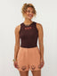 Short Elena | Burnt orange