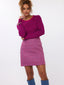 Knitted top Devina | Fuchsia purple/blue