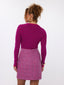 Knitted top Devina | Fuchsia purple/blue