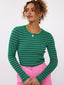 Knitted top Devina | Green/pink