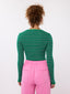 Knitted top Devina | Green/pink