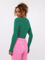 Knitted top Devina | Green/pink