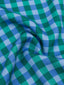 SAMPLE Pants Kate large check | Blue/sea green