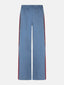 SAMPLE Pants Zizi | Denim blue/burgundy