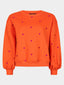 Sweater Hearts Coral red