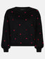 SAMPLE Sweater Hearts | Black/red