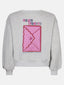 Sweater Love letter | Grey melange