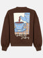 Sweater Spill the tea | Brown/blue