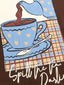 Sweater Spill the tea | Brown/blue