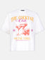 T-shirt Cocktail club | Orange/berry pink