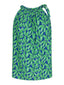 Top Mandy | Blau/grüner Druck