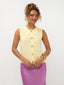 Knitted top Mona | Soft yellow