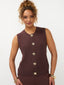 Knitted top Mona | Brown