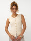 Knitted top Saar | Ecru