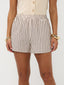 Short Beth | Brown stripe