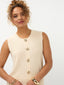 Knitted top Mona | Ecru