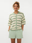 Knitted top Janouk | Sage green/ecru