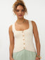 Knitted top Mella | Ecru