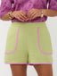 Short Enola | Matcha green