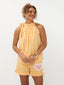 Short Lynn | Yellow check