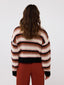 SAMPLE Knitted Sweater Meggie | Black/camel/ecru